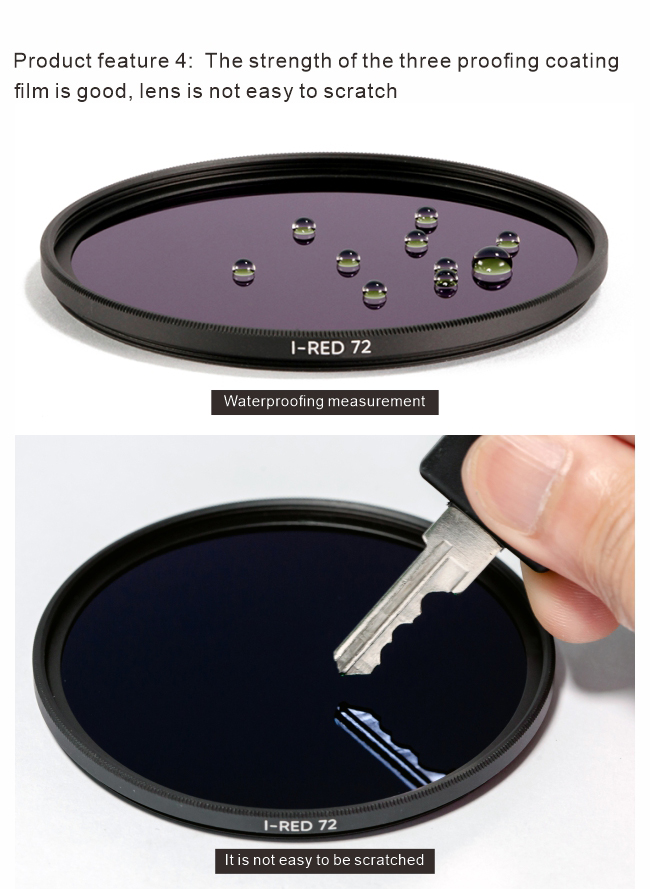 Infrared Infra Red IR Pass 58mm Camera Lens Filters 3